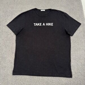 Hiro Clark Take A Hike Black Graphic T-Shirt Mens XL 100% Cotton Made in Canada